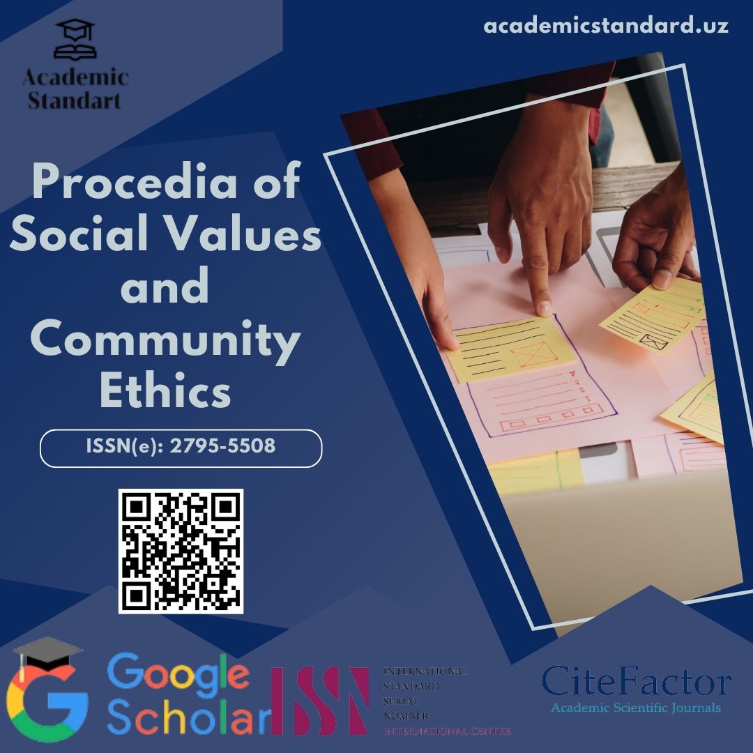 Procedia of Social Values and Community Ethics