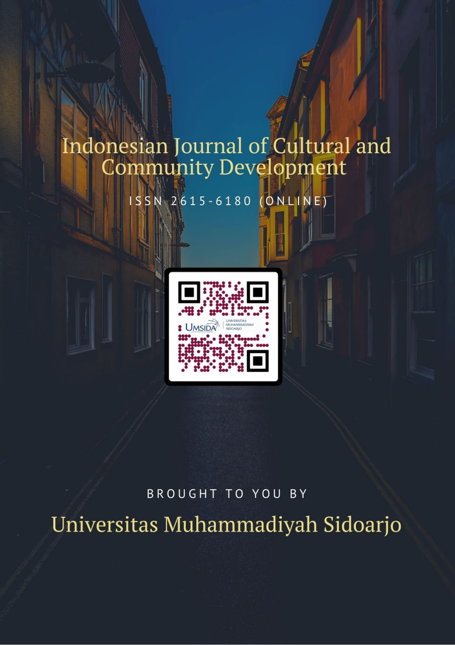 Indonesian Journal of Cultural and Community Development (IJCCD)